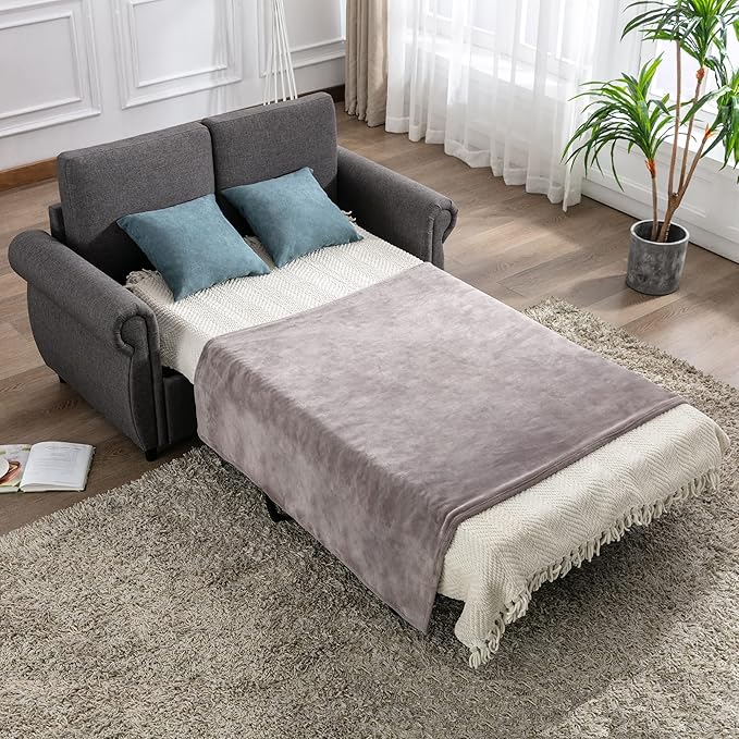 Sleeper Couch Small Sofa for Living Room or Bedroom Including Pull Out Bed Sofabed,