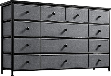 Dresser with 13 Drawers Dresser TV Stand for 55" TV Long Dresser