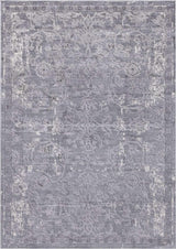 Portland Collection Area Rug - Albany (7' 1" x 10' Rectangle, Gray/ Ivory)