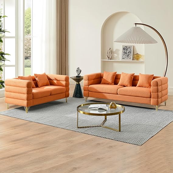 Luxury Teddy Sofa Set for Living Room, Modern Decor Furniture Sectional Sofa