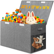 Collapsible Storage Bins with Lids, Toy Storage Organizer Toddler Bin Boxes for Kids, Boys