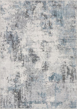 TARANCH Washable Rug 8x10 Area Rugs: Modern Abstract Neutral Soft Large Rug for Living Room Bedroom Dining Room Under Kitchen Table Home Office Decor - Grey Blue