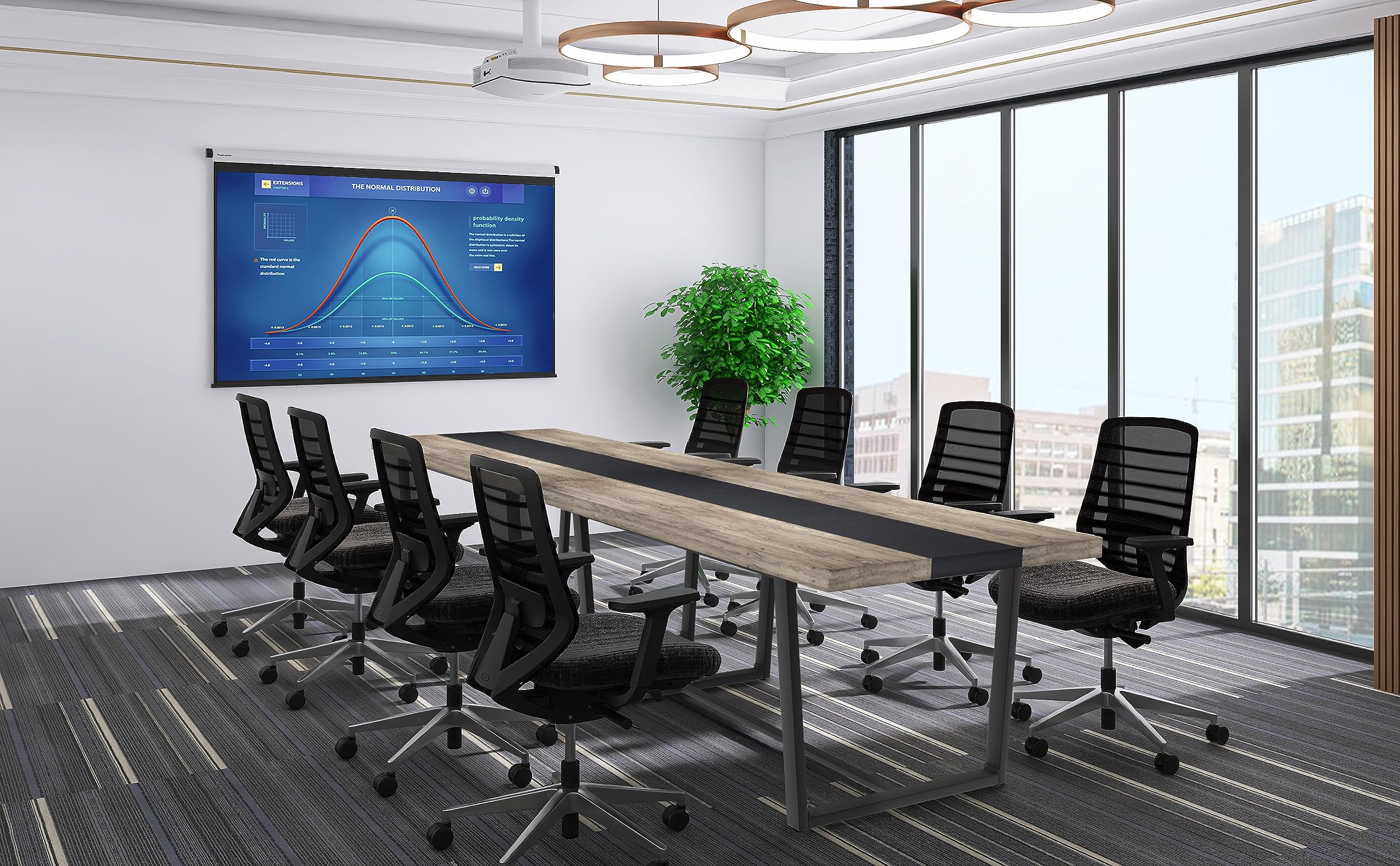 71" Large Dining Table for 6-8 People - Rectangular Farmhouse Kitchen Table