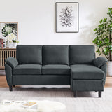 Free Combination Reversible Modular Sectional Couch with Movable Ottoman Sets