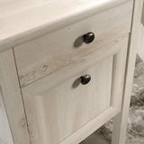 Edge Water L-Desk, L: 59.06" x W: 58.74" x H: 29.57", Chalked Chestnut finish