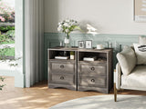 Nightstand Set of 2, Night Stand with Drawers, Accent Bed Side Table and End Table