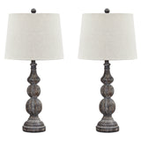 Mair Rustic Farmhouse Poly Table Lamp 2 Count