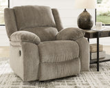 Draycoll Plush Manual Pull-Tab Rocker Recliner, Light Brown