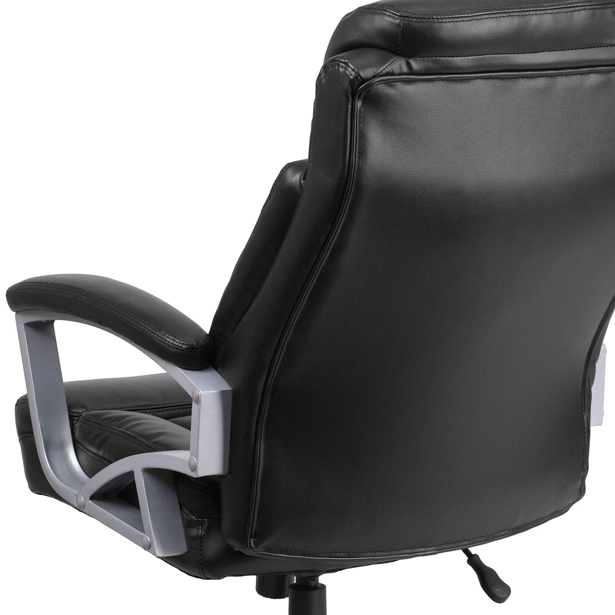 HERCULES Series Big & Tall 500 lb. Rated Black LeatherSoft Executive