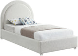 Milo Collection Modern | Contemporary Boucle Fabric Upholstered Bed