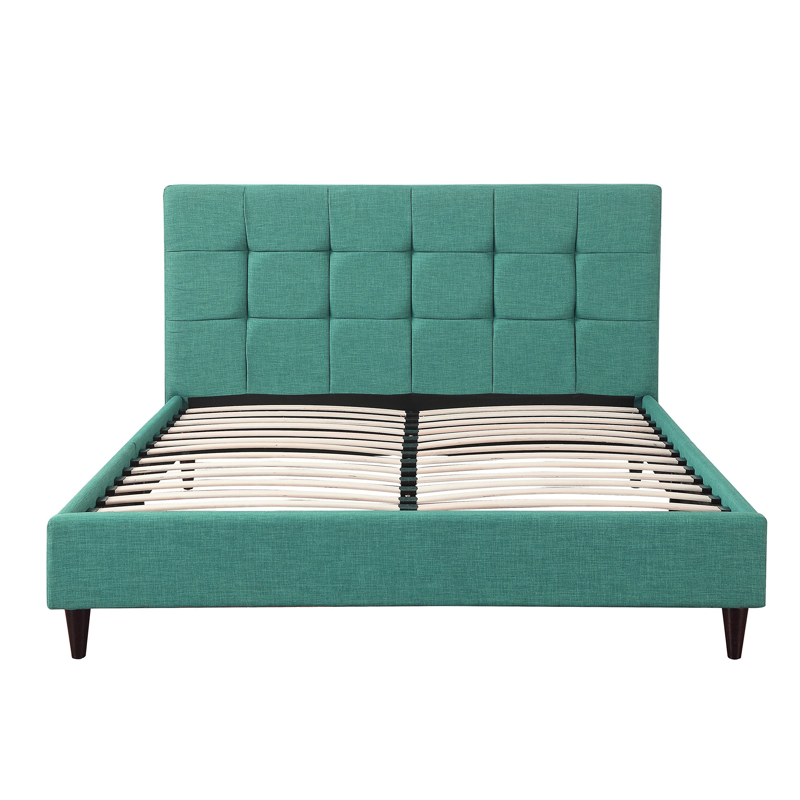 Modern Platform Bedframe With Wooden Slats