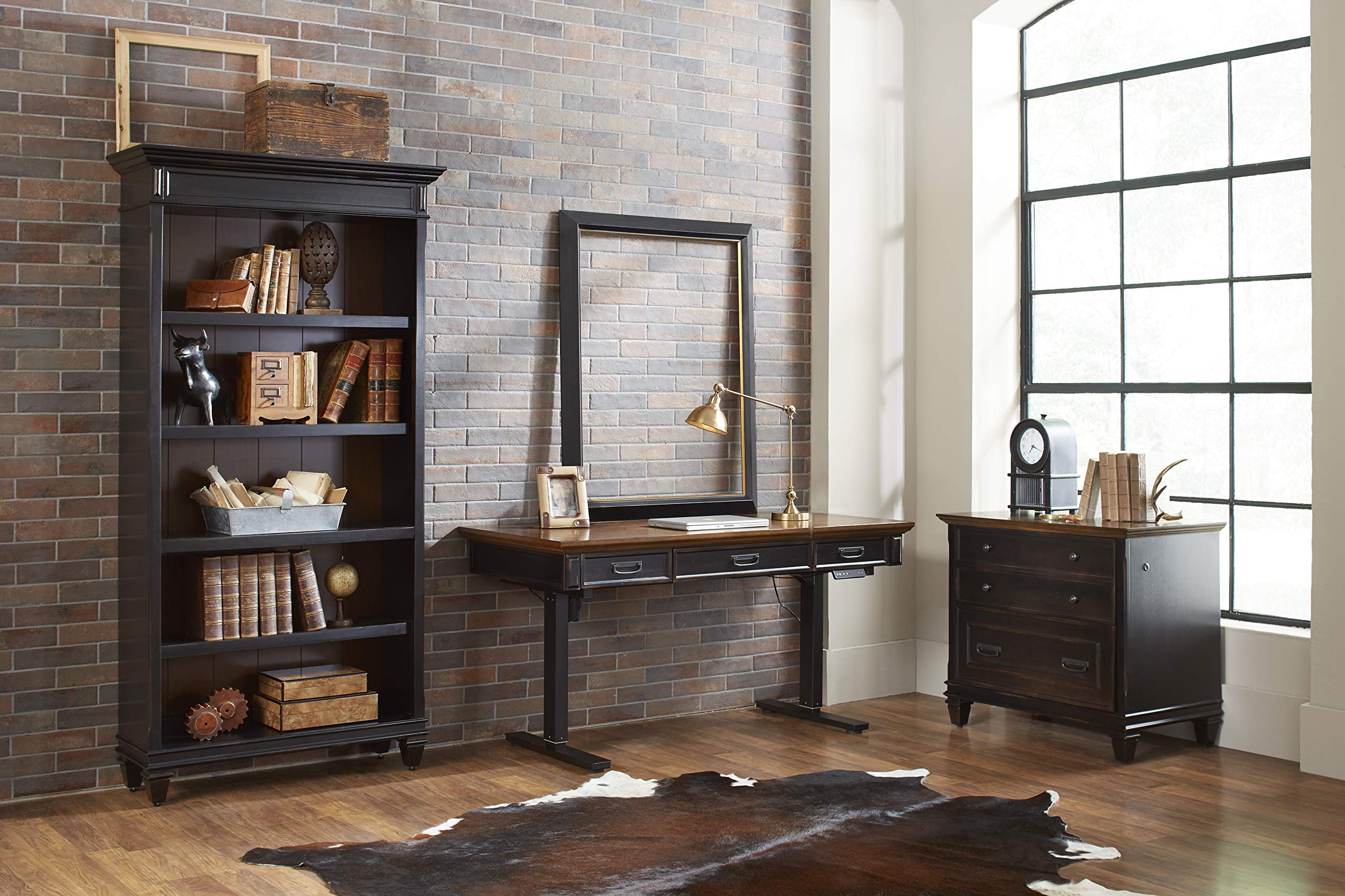 Hartford Open Wood Bookcase, Storage Cabinet, Office Shelves, Brown (IMHF4078)
