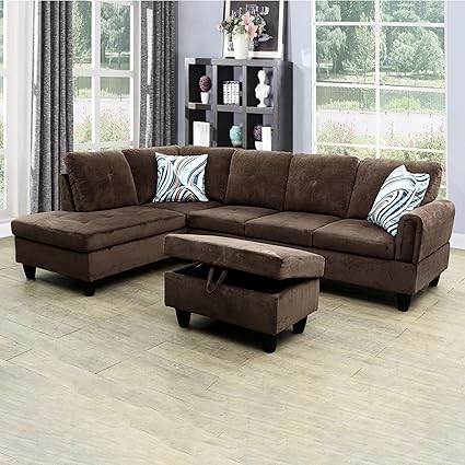 Couches for Living Room L Shaped Couch Upholstered Futon Sofa Comfy