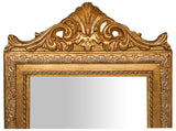 W40xDP3xH140 cm Sized Antiqued Gold Finish Floor Mirror