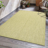 Outdoor Indoor Area Rug, Weather Resistant, Easy to Clean, Stain Resistant Floor Mat