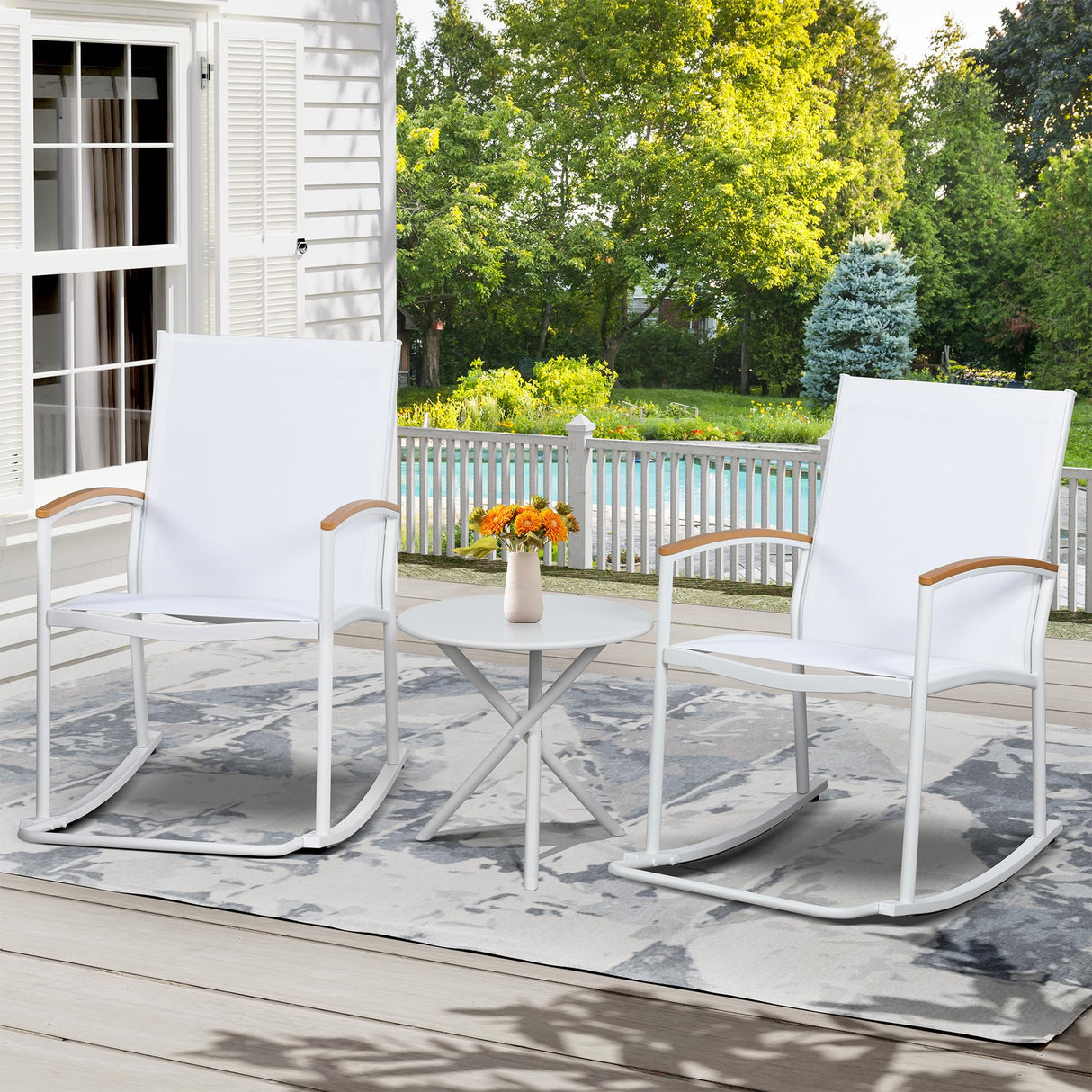 Textilene Fabric Small Outdoor Furniture,