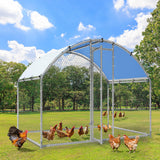 Large Metal Chicken Coop, 9.84'L x 6.56'W x 6.39'H Chicken Run