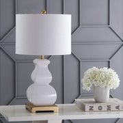 JYL3049B Vienna 25.5" Ceramic LED Table Lamp Contemporary Transitional Bedside