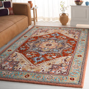 Heritage Collection Area Rug - 4' x 6', Red & Pink, Traditional Oriental Design