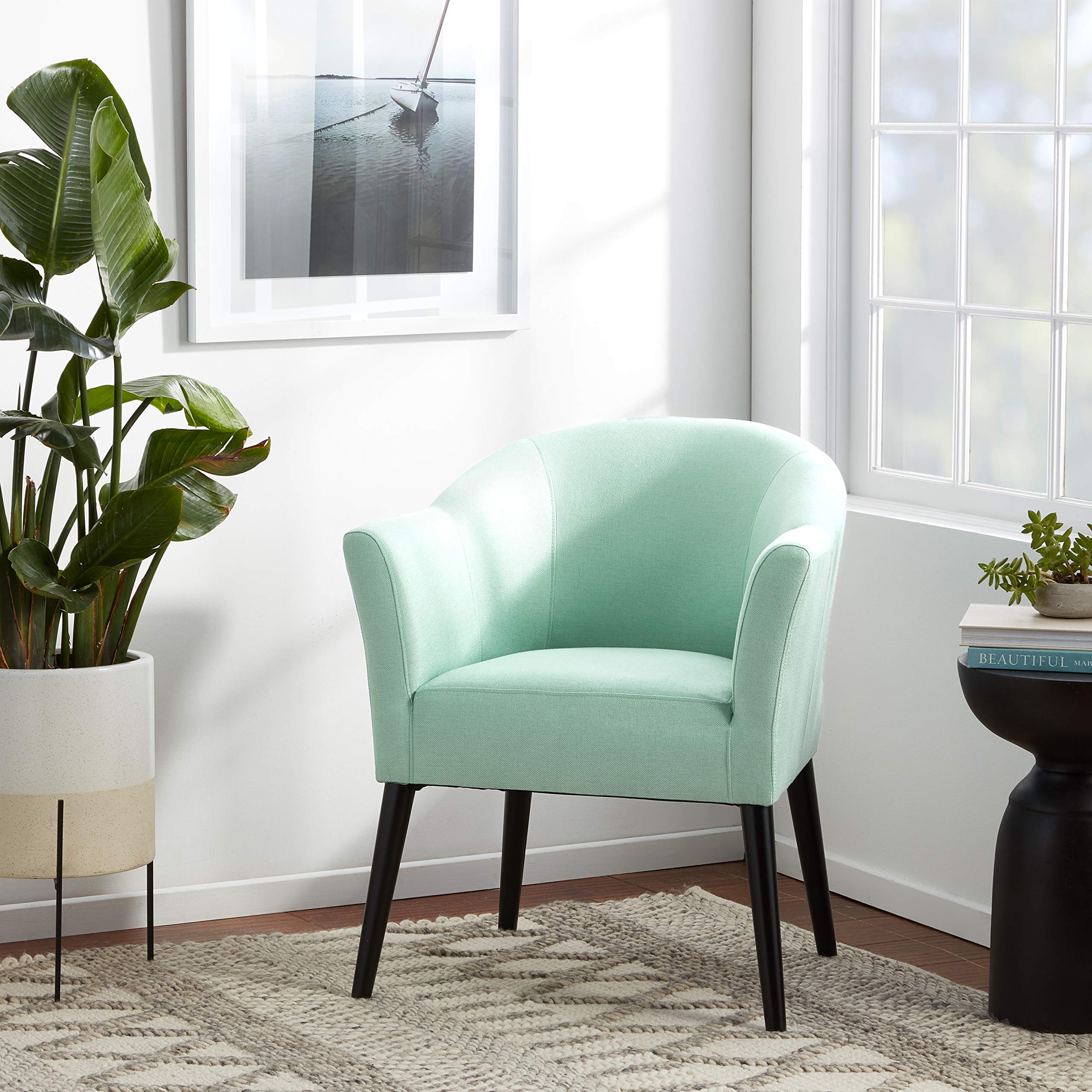 Knight Home Cosette Arm Chair, Light Blue