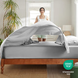 Lyocell Cotton Sheet Set - Cooling Bed Sheets Queen,