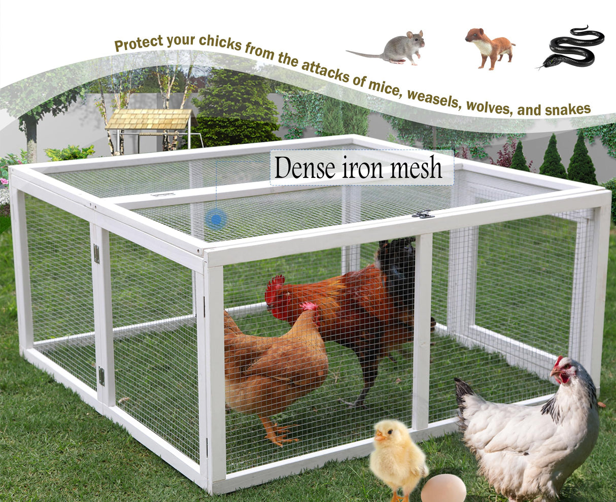 Chicken Coop Extension, Foldable Chicken Coop House Chicken Cage Wooden, Chicken Houseite)