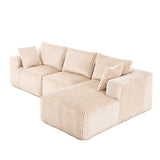 Modular Sectional Sofa with L-Shape Chaise, Cloud Sofa Living Room Bedroom Upholstered