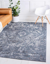 Portland Collection Area Rug - Astoria (9' x 12' Rectangle, Gray/ Ivory)