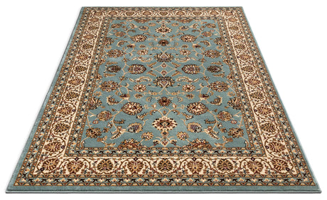 Barclay Collection Sarouk Light Blue 5x7 Area Rug - for Living Room, Bedroom, and Dining