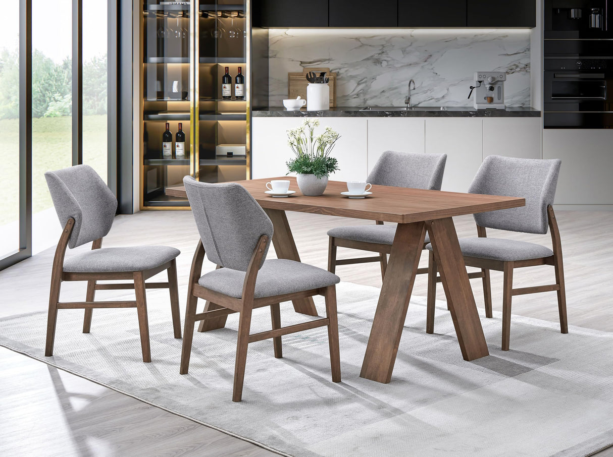 Sarha Rectangular Dining Table in Walnut