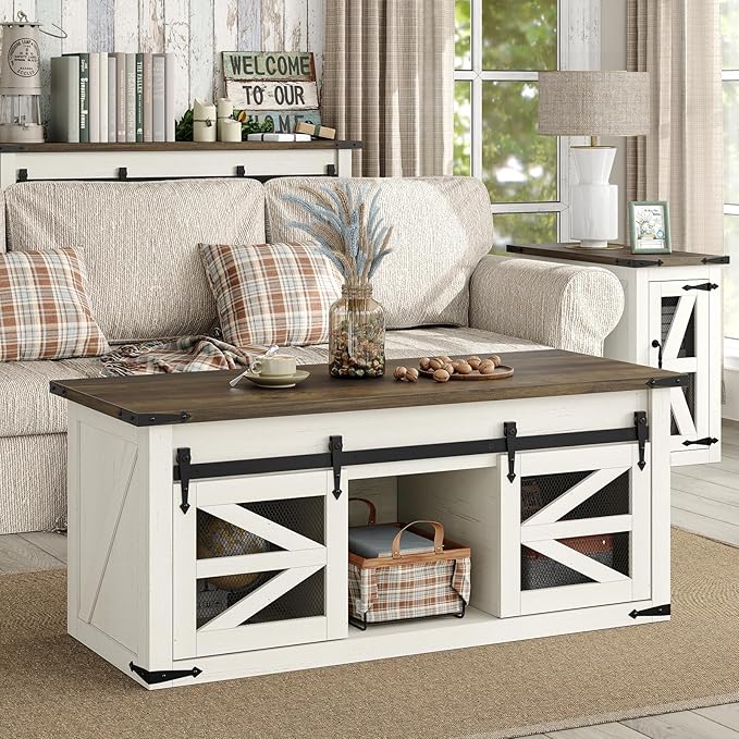 47.3'' Coffee Table with Large Hidden Storage Compartment, Lift Top Coffee Table