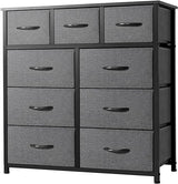 Dresser Double, Tall Storage Organizer Unit for Bedroom