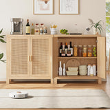 Buffet Cabinet with Storage, Rattan Cabinet, Sideboard Cabinet, Buffet Cabinet