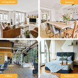 Shintenchi Bookshelf,6-Tier Open Bookcase and Bookshelves,6 Shelf Display Storage Shelves Floor Standing 70.6 inches Tall Bookcase for Home Office, Living Room (Black)