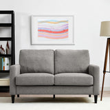 Dorel Living DHP Dorel Living Beckie Loveseat, Gray Love Seats