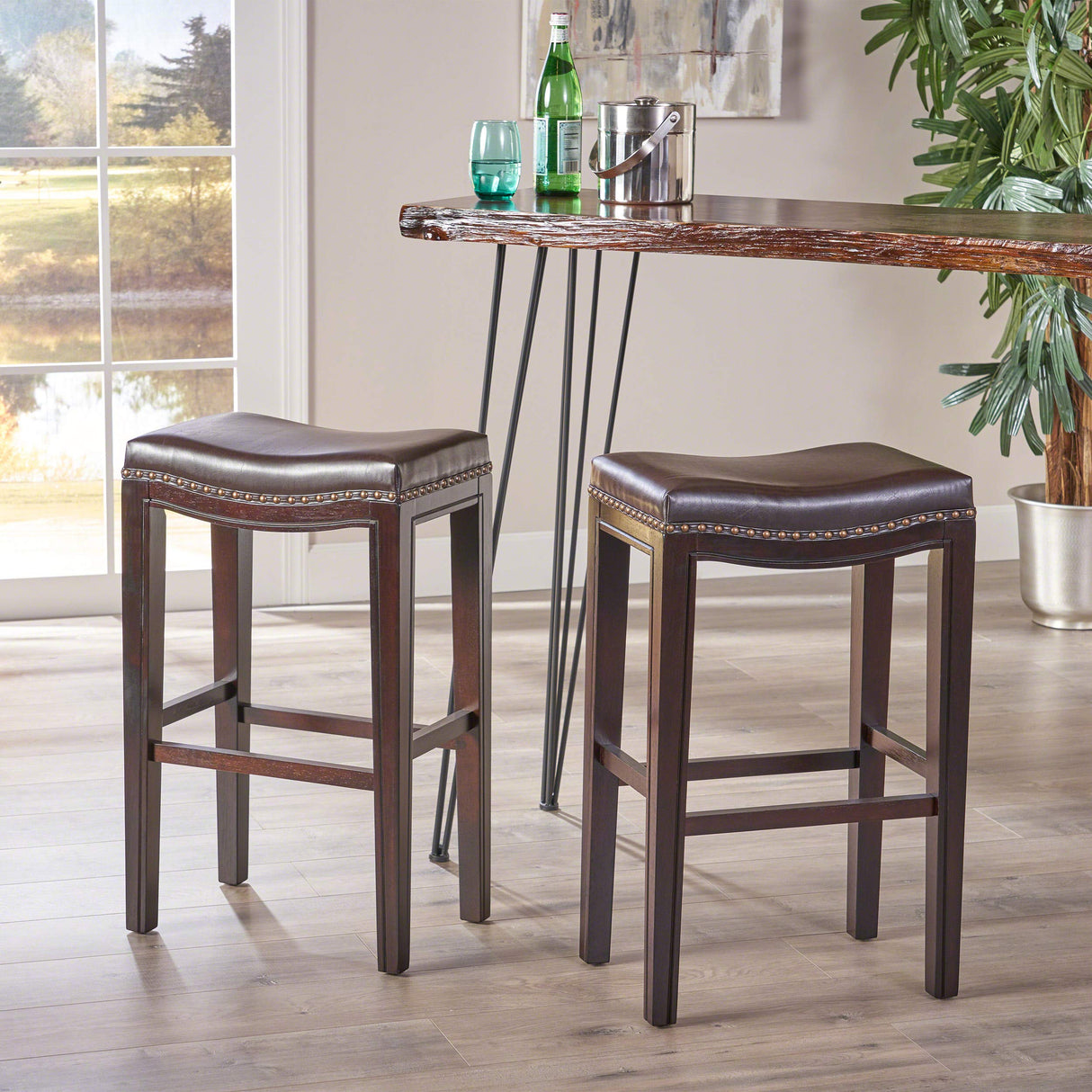 Christopher Knight Home Avondale Backless Bar Stools,12"D x 18.13"W x 30"H, 2-Pcs Set