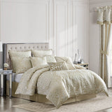 Comforter 4-Piece Set 92"x96", Champagne