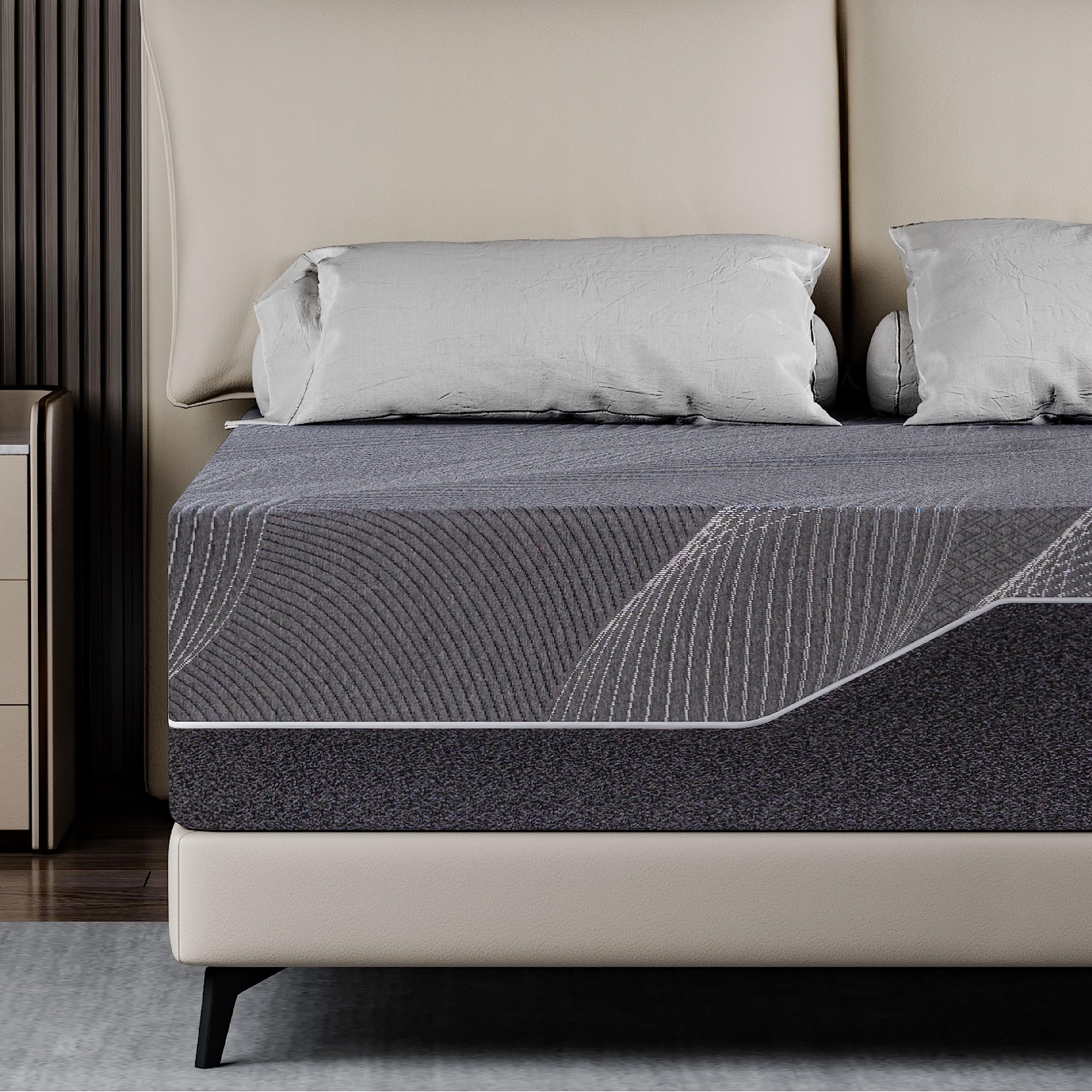 Bamboo-Charcoal King Memory Foam Mattress