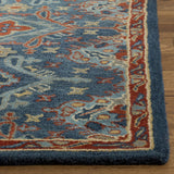 Heritage Collection 3' x 5' Blue/Multi HG422M Handmade Traditional Oriental Premium