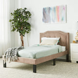 Bed, twin, Brown