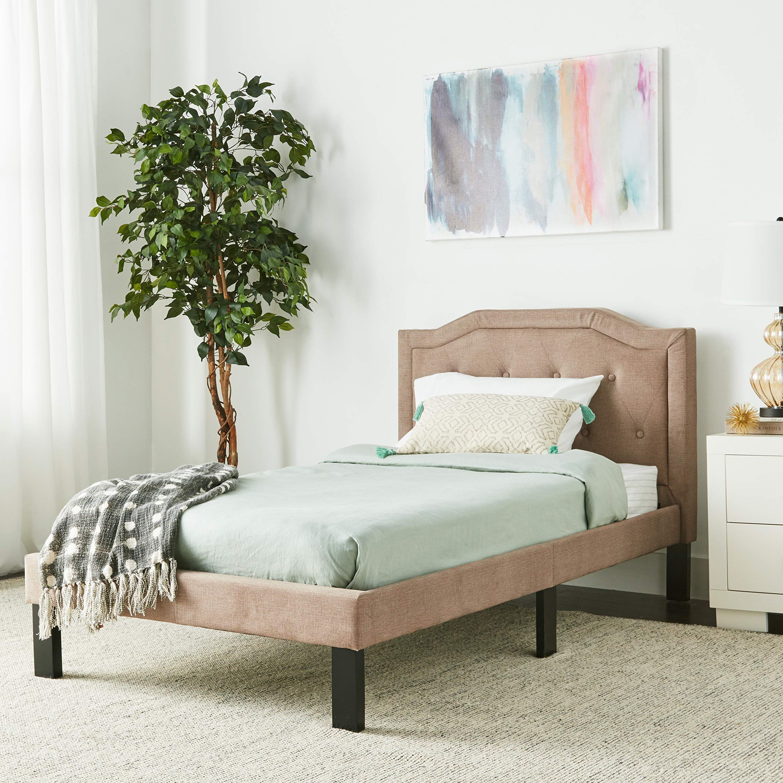 Bed, twin, Brown