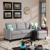 Convertible Sectional Sofa Couch with Reversible Chaise, L-Shaped Couch with Modern