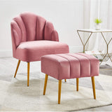 Ball & Cast Accent Chair, 26D x 23.5W x 32.25H in, Rose