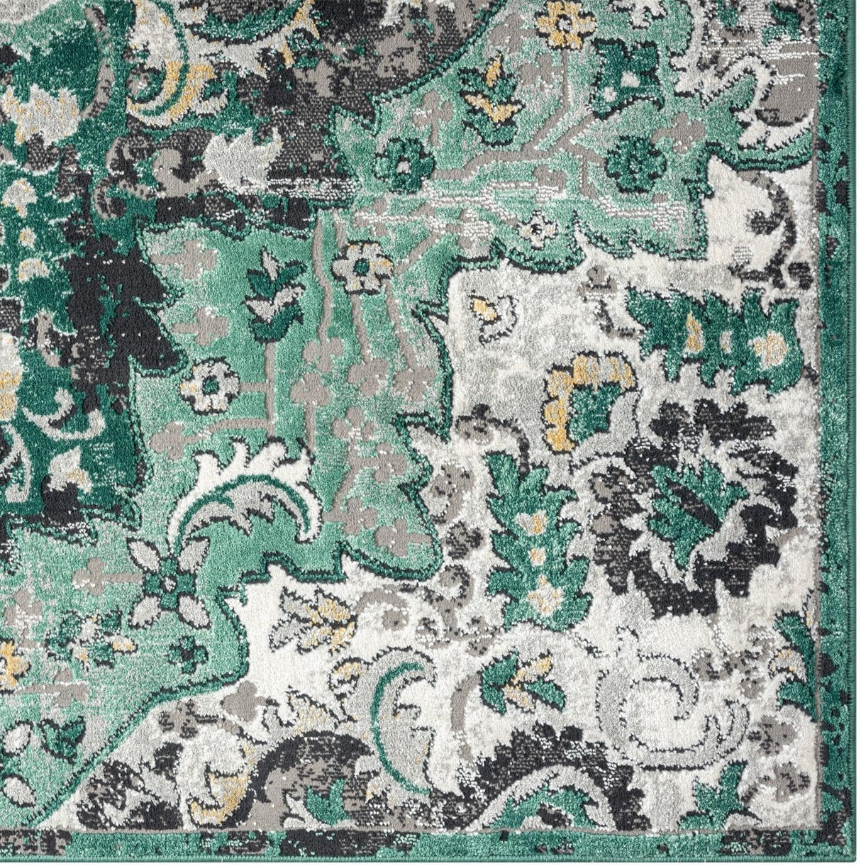 LUXE WEAVERS Moroccan Medallion Green 5x7 Area Rug