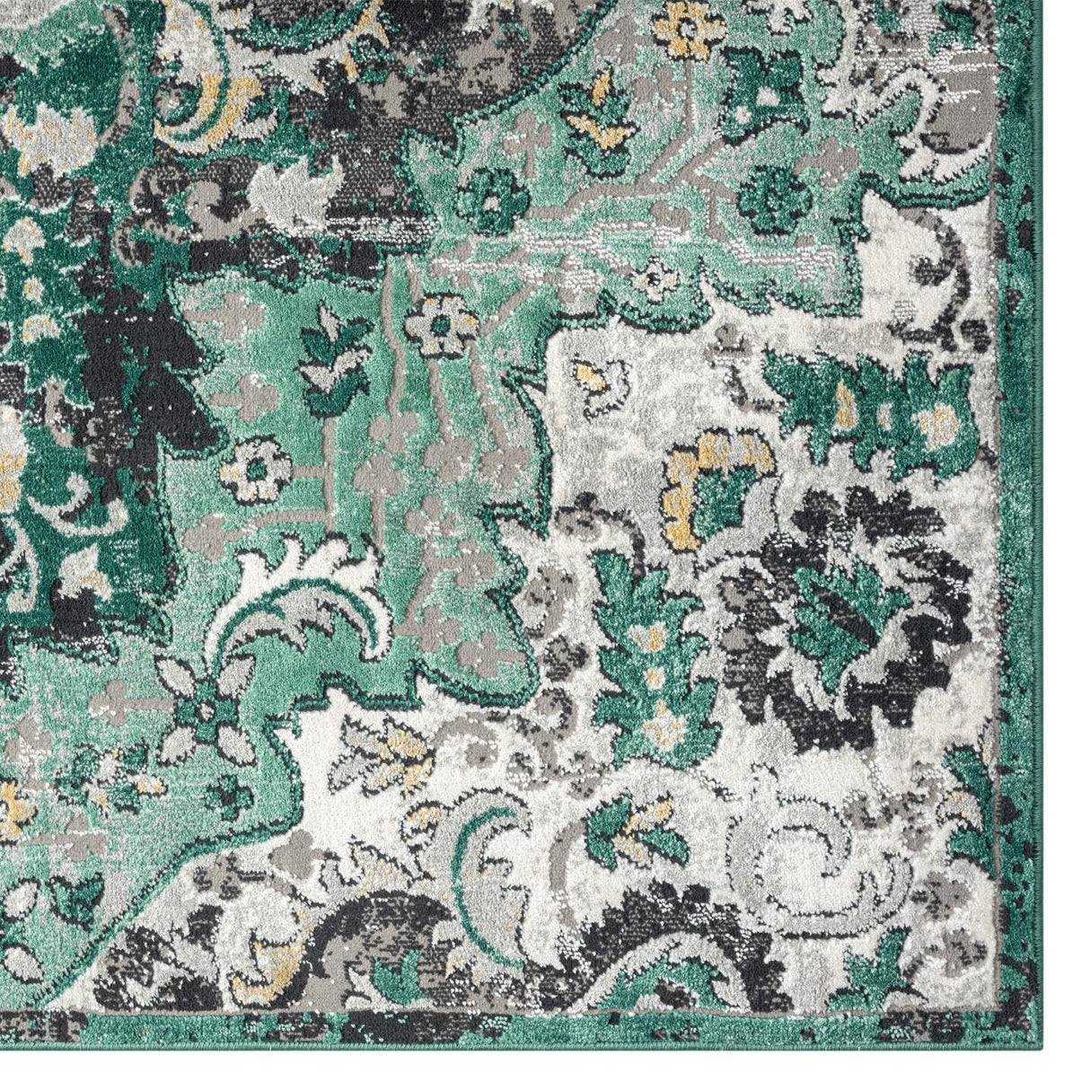 LUXE WEAVERS Moroccan Medallion Green 5x7 Area Rug