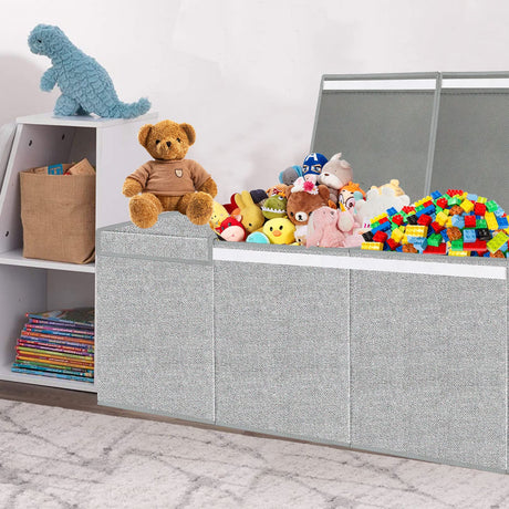 Extra Large Toy Box for Girls Boys - Collapsible Kids Toy Chest Boxes Organizers and Storage for Livingroom