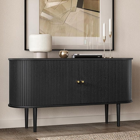 71'' Sideboard Storage Cabinet with Doors and Shelves - Credenza Storage Cabinet