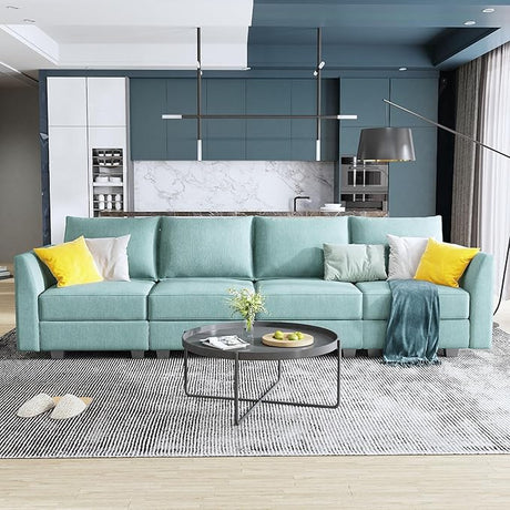 Modern Loveseat Polyester Fabric Loveseat Sofa for Small Space Modular Sofa with Storage Seat