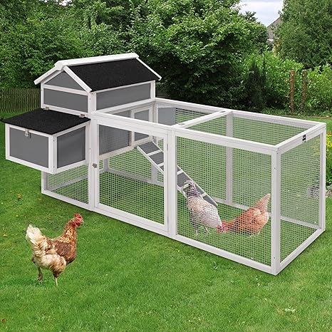 157'' Large Chicken Coop Hen House Expandable Wooden Chicken House Poultry Cage