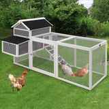 79" Chicken Coop Hen House Expandable Wooden Chicken House Poultry Cage